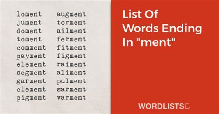 Is there a word called ment