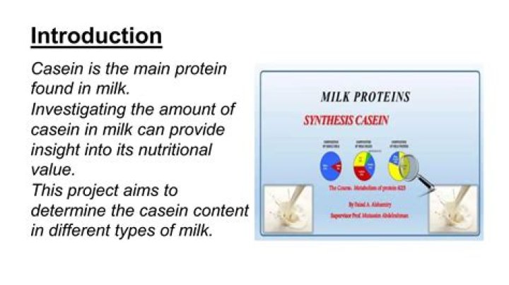 Is there casein in milk