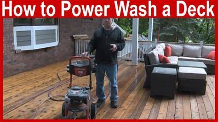 Should you power wash a deck