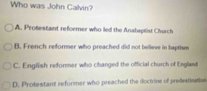 Was John Calvin a Protestant