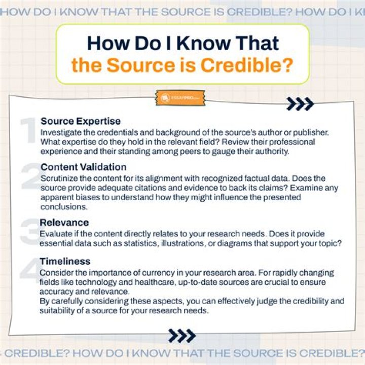 What are 5 credible sources