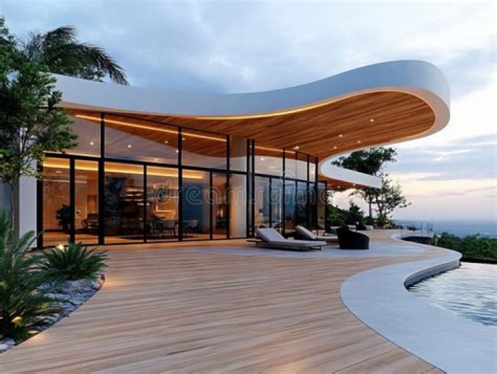 What are curved roofs called