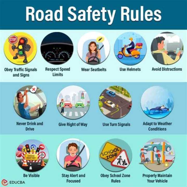 What are the 4 driving rules
