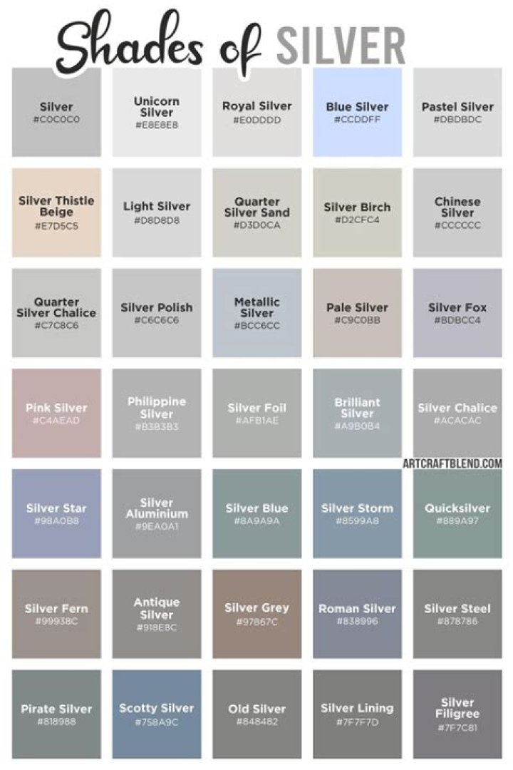 What colors will make silver
