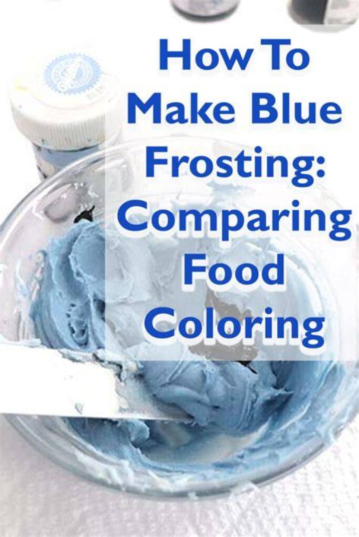 What Colours make blue icing