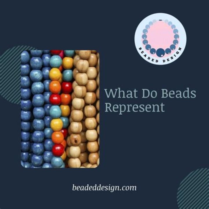 What do blue beads represent