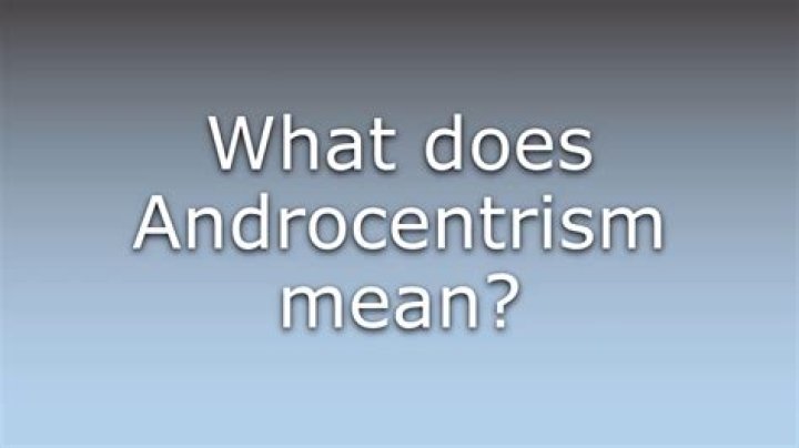 What does Androcentrism mean