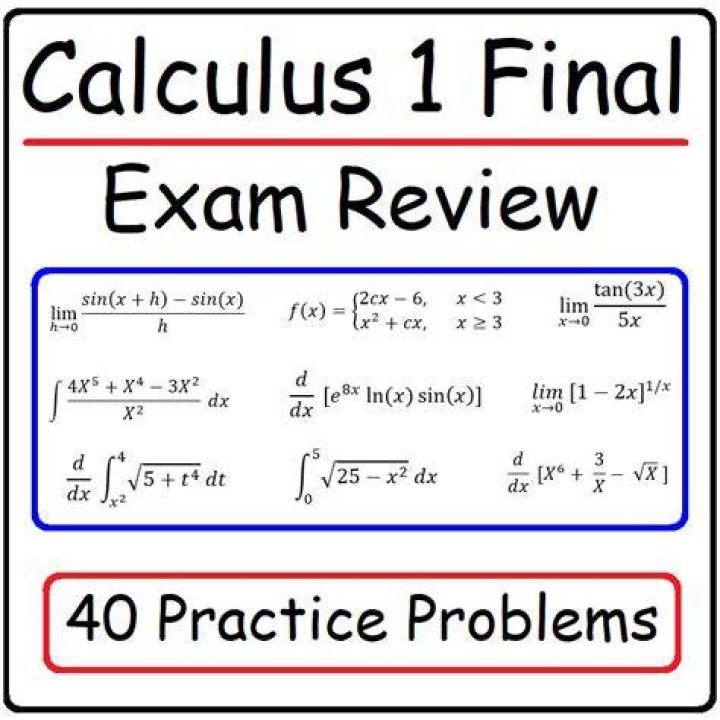 What does calculus 1 include