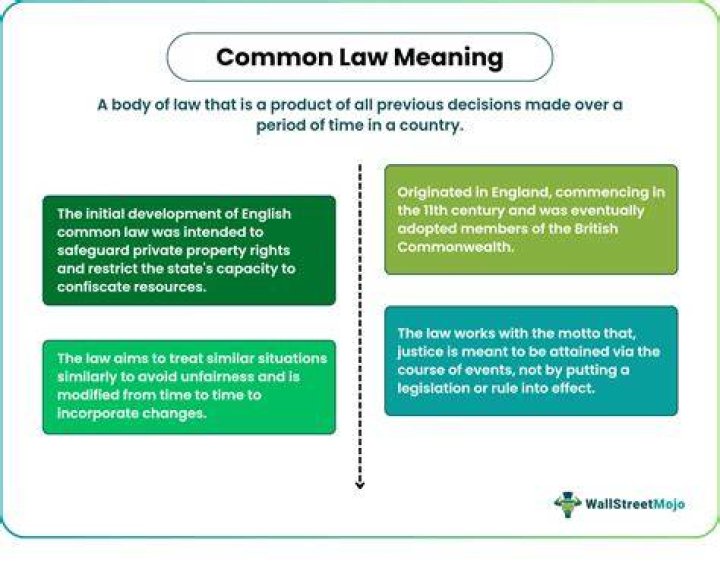 What does common law mean UK