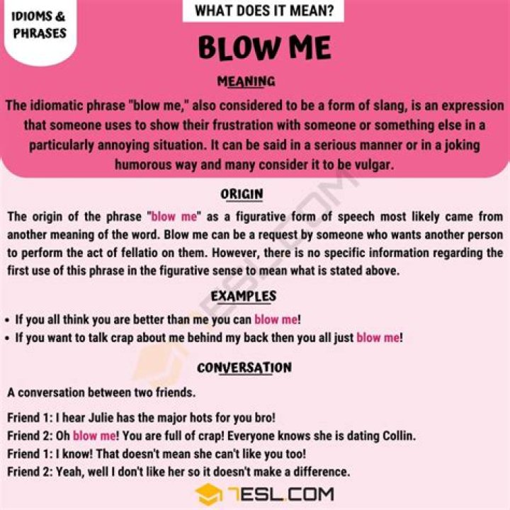 What does it mean to blow it