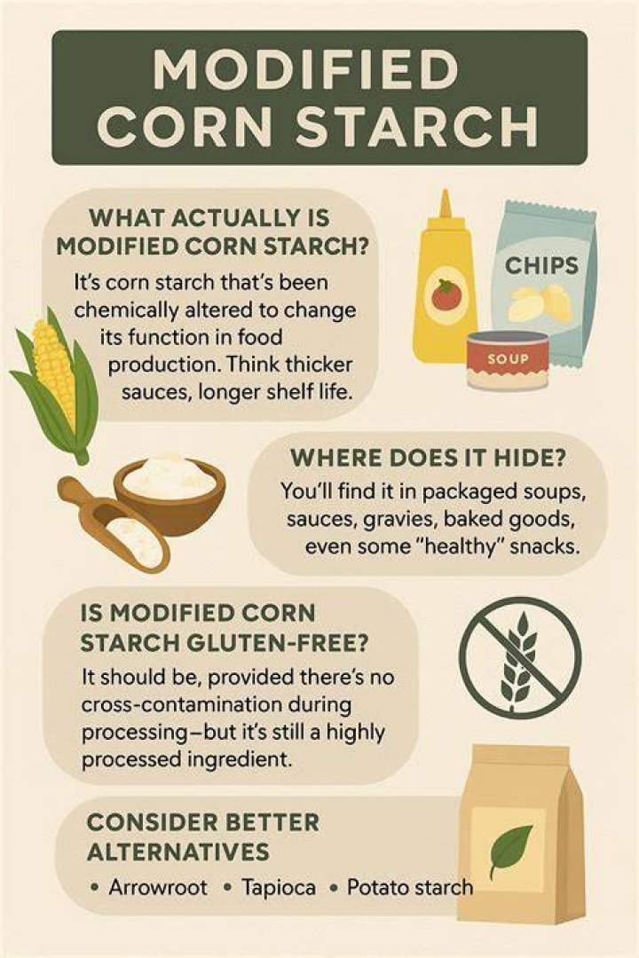 What does modified starch do