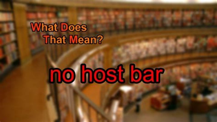 What does no host bar means