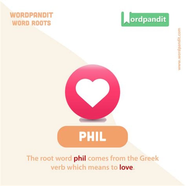 What does the root word Phil