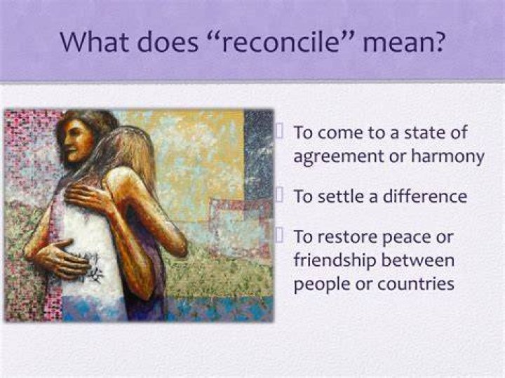 What does the word reconcile