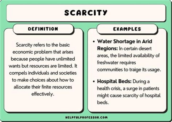 What does the word scarcity