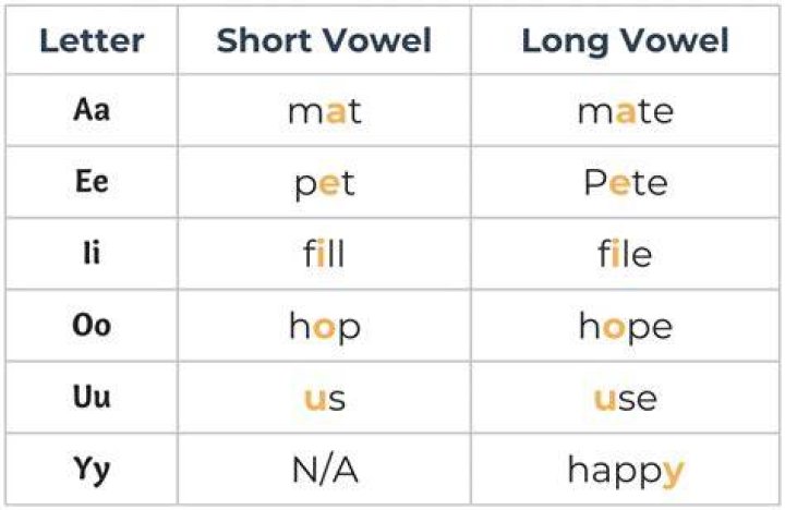 What does variant vowel mean