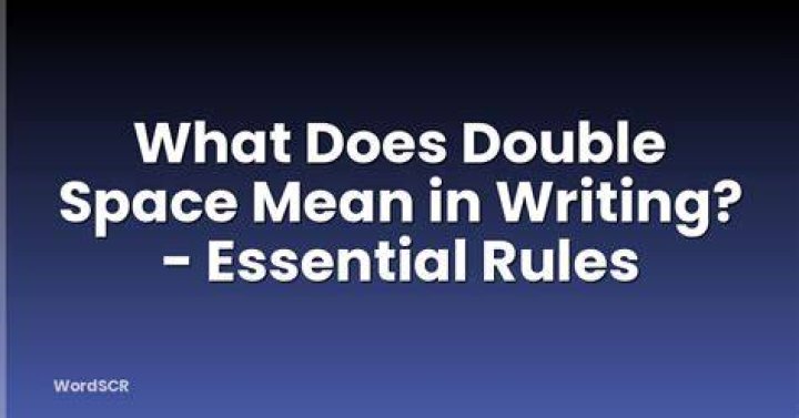 What does writing space mean