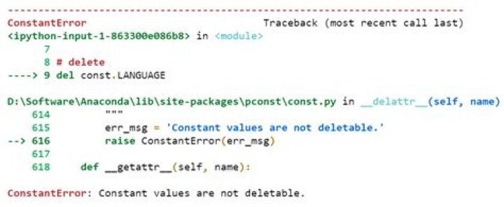 What is a constant in Python