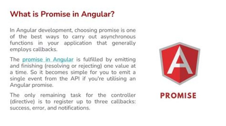 What is a promise in angular