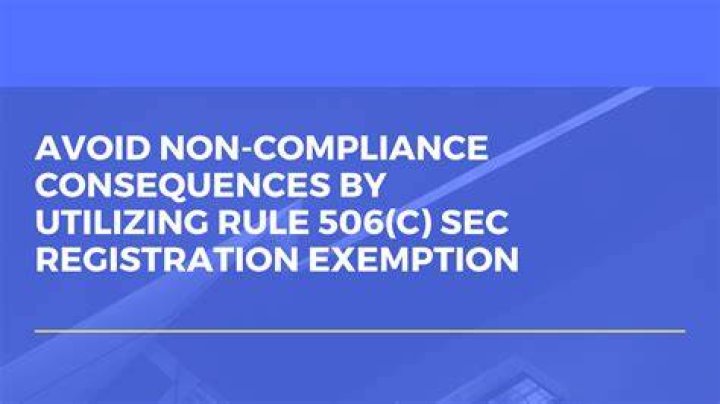 What is a Rule 506 exemption