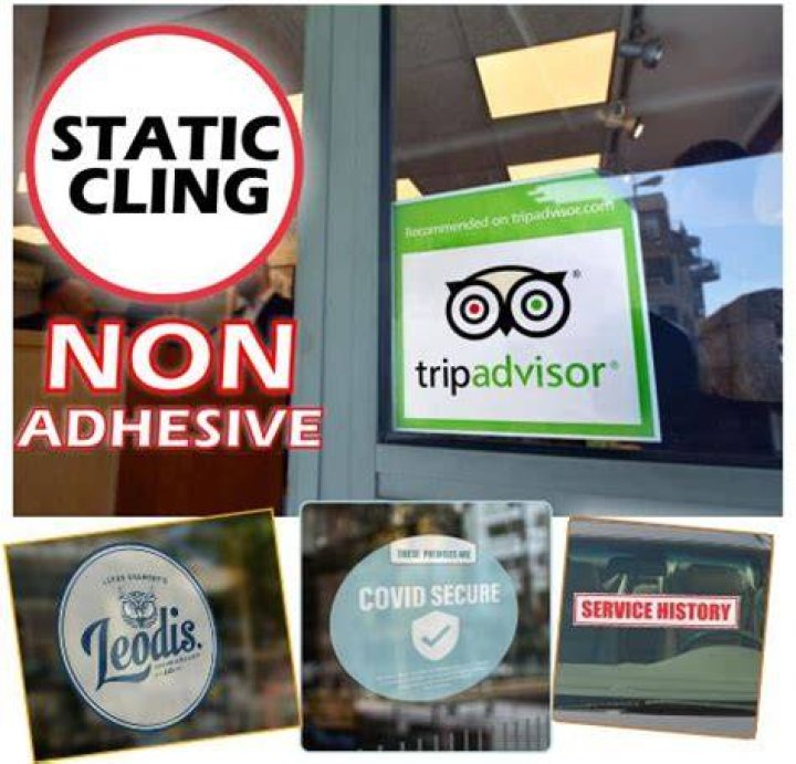 What is a static cling label