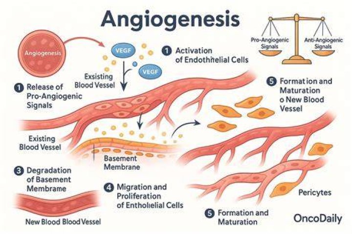 What is angiogenic sprouting