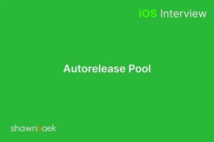 What is Autorelease pool iOS