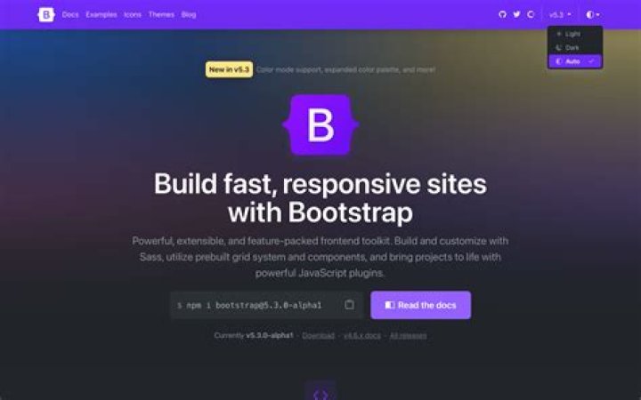 What is bootstrap 4 used for