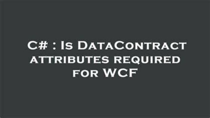 What is DataContract in WCF
