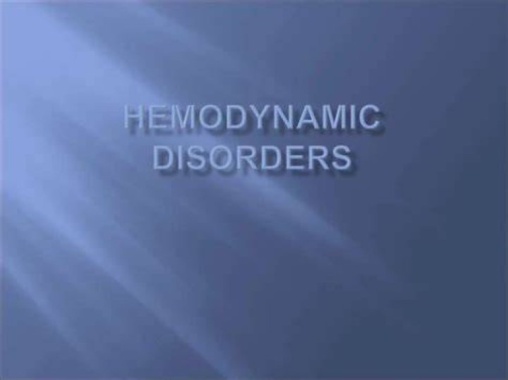 What is hemodynamic disorder