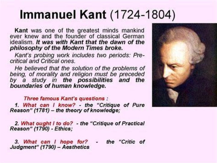 What is Kant main philosophy