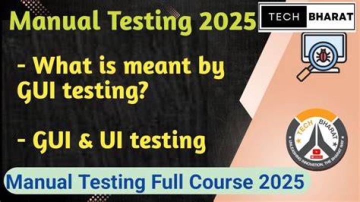 What is meant by GUI testing