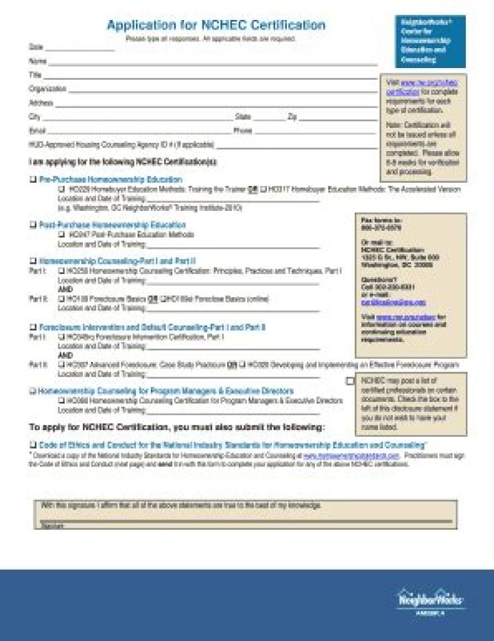 What is Nchec certification