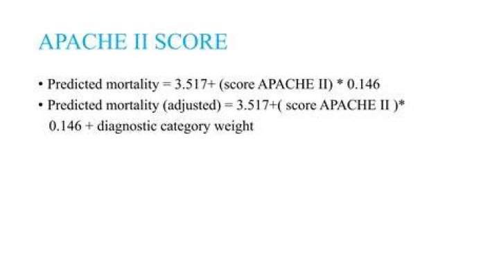 What is normal Apache score