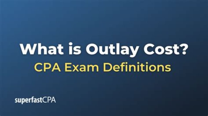 What is outlay cost example