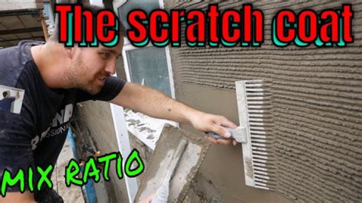 What is scratch coat plaster