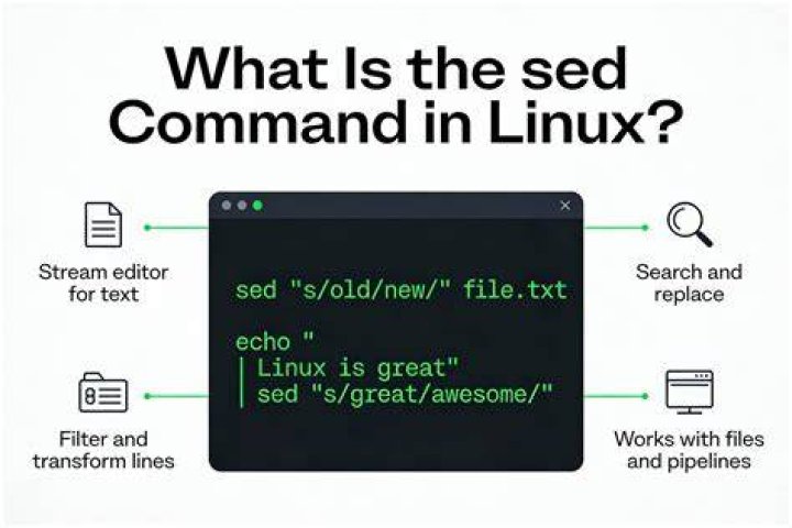 What is sed command used for