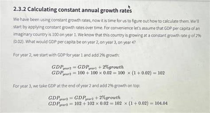 What is the annual constant