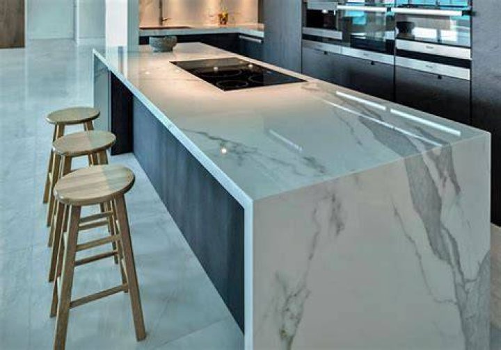 What is waterfall countertop