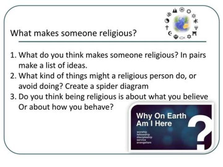 What makes someone religious