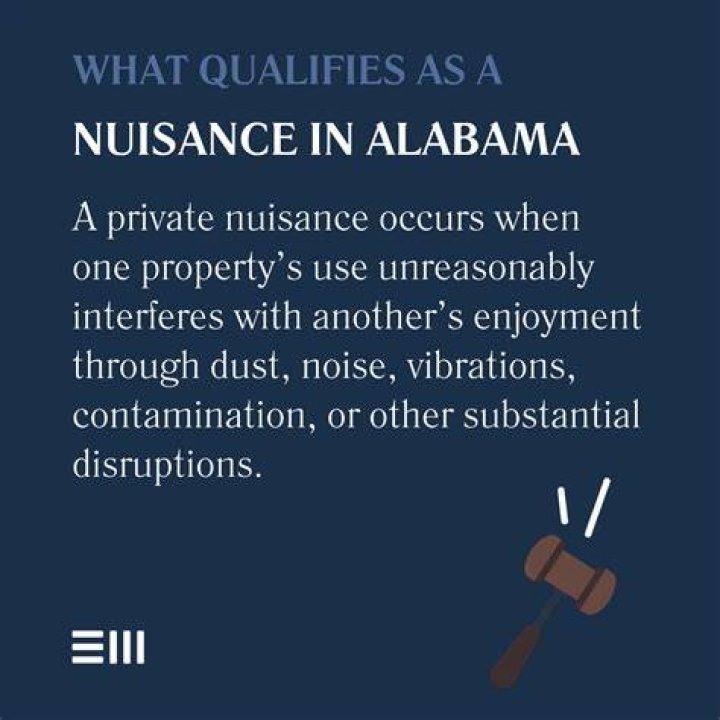 What qualifies as a nuisance