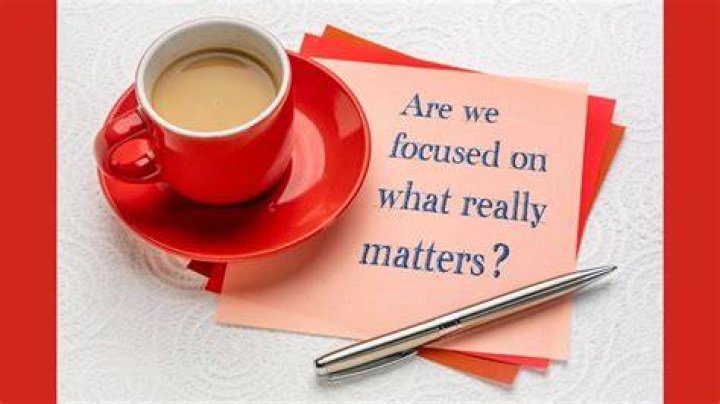 What really matters TED talk