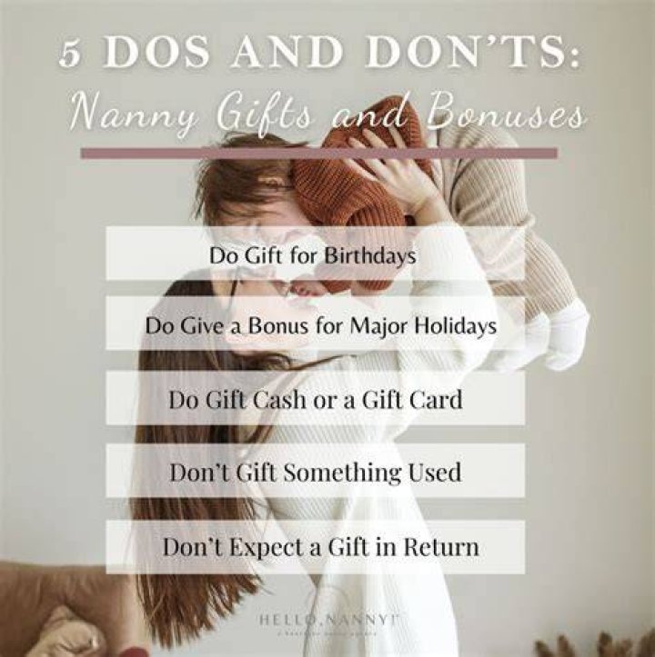 What should I gift my nanny