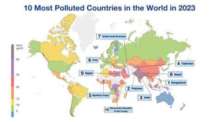 What state is least polluted
