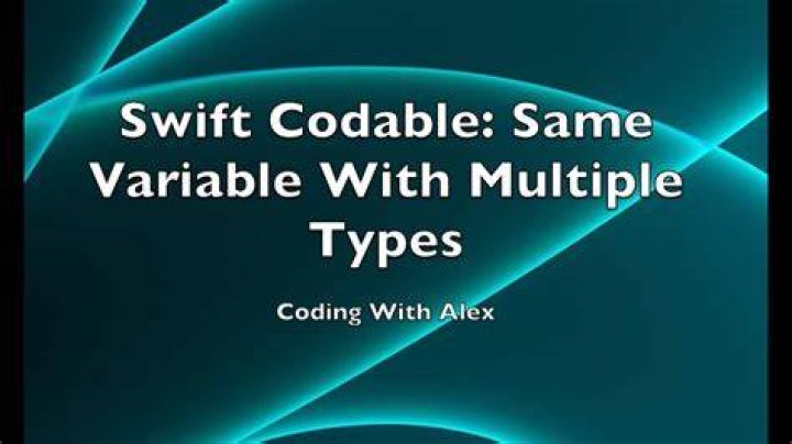 What types are Codable Swift