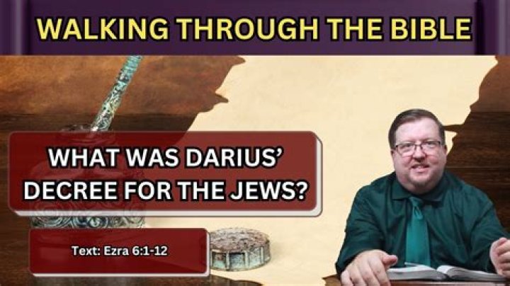 What was Darius decree
