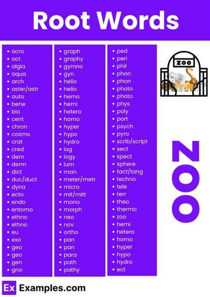 What words have the root gon