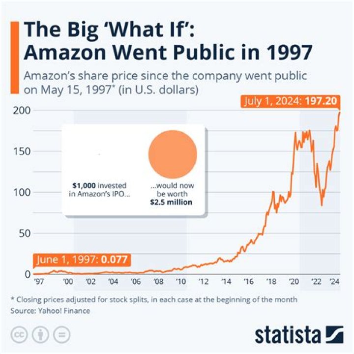 What year Amazon went public