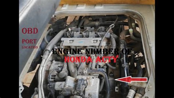 Where is Honda engine number