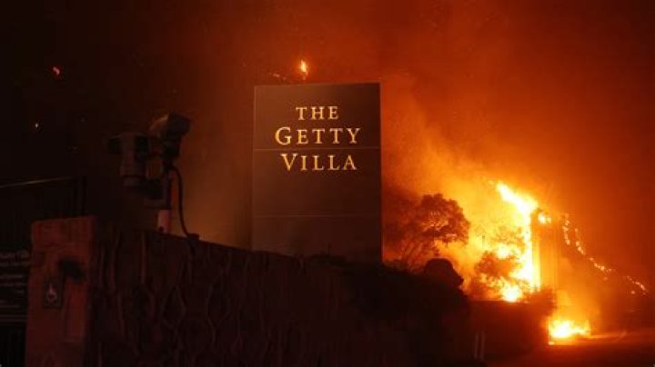 Where is the Getty fire now